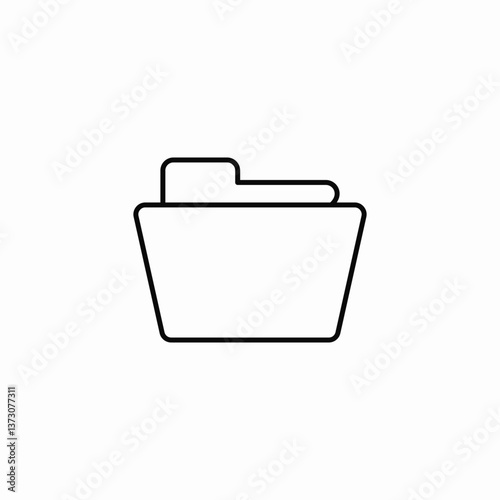 open folder icon sign vector