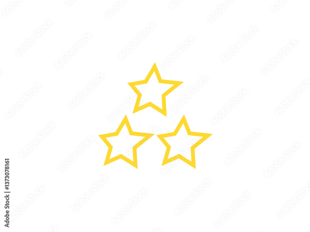 Obraz premium 三ツ星評価アイコン