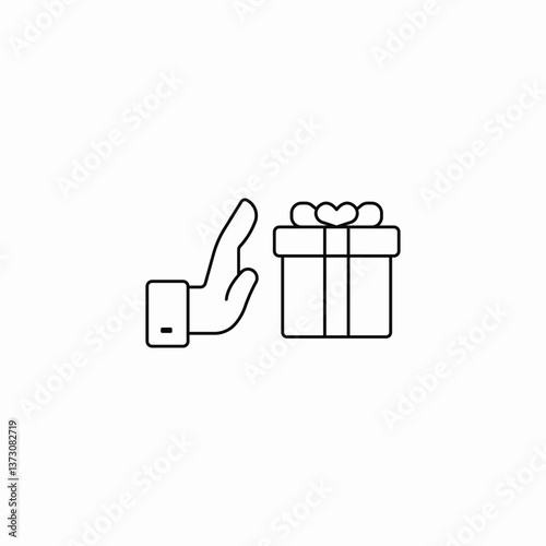 gift wrap icon sign vector