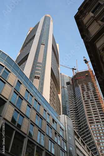 Obraz na płótnie Baustelle in Frankfurt w salonie