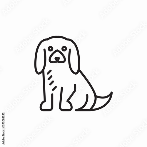 pet dog icon sign vector