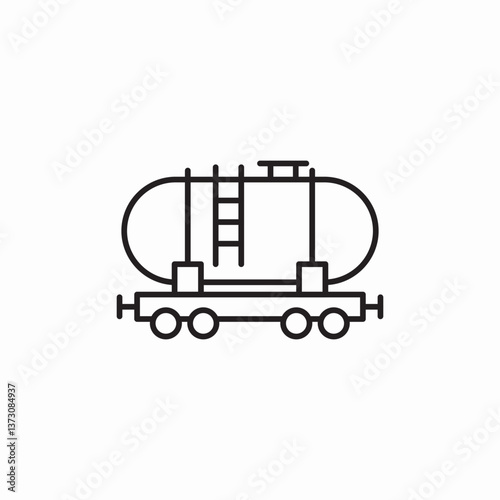 tank wagon icon sign vector