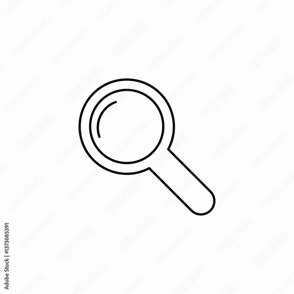 zoom search icon sign vector