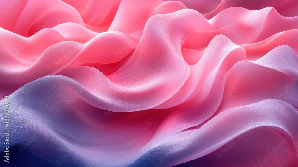 Fototapeta premium Soft Flowing Textures in Pink and Purple Hues for Backgrounds