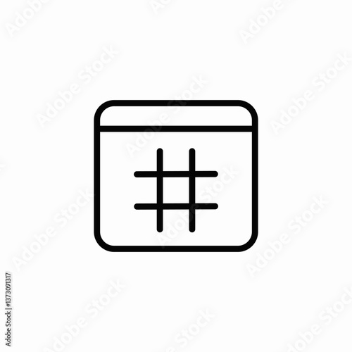html window icon sign vector