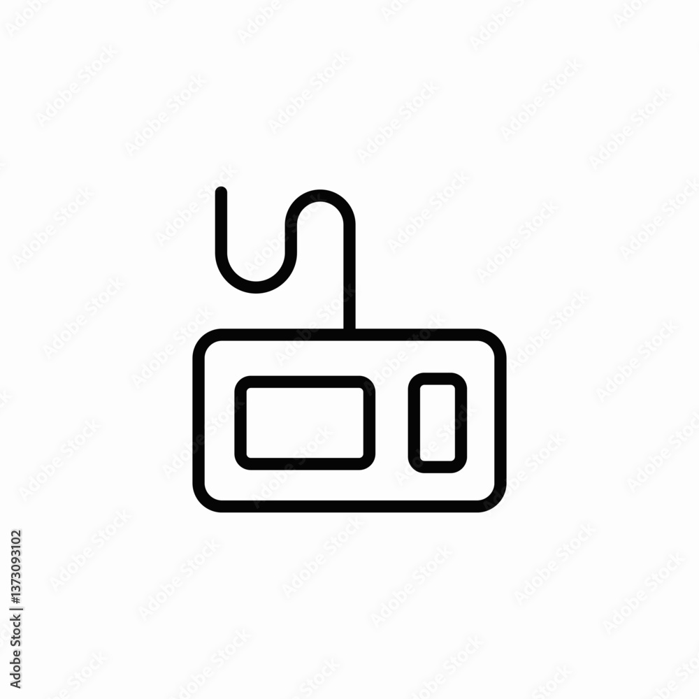wired device icon sign vector wired device icon sign vector