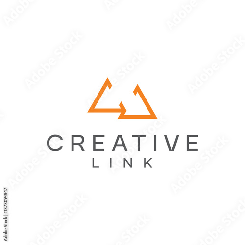 creative line triangle  logo design editable vector  business brand identity ideas 