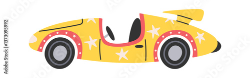 Cute racing car high-speed transport