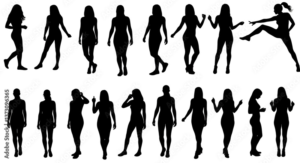 group of people silhouettes group of people silhouettes