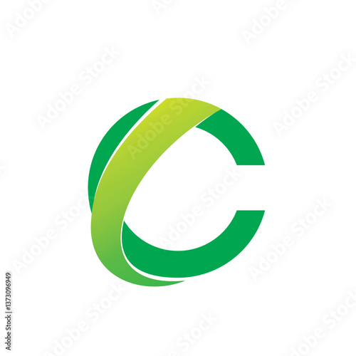 Green Letter C  nature  grass landscaping logo design editable vector  business brand identity ideas 