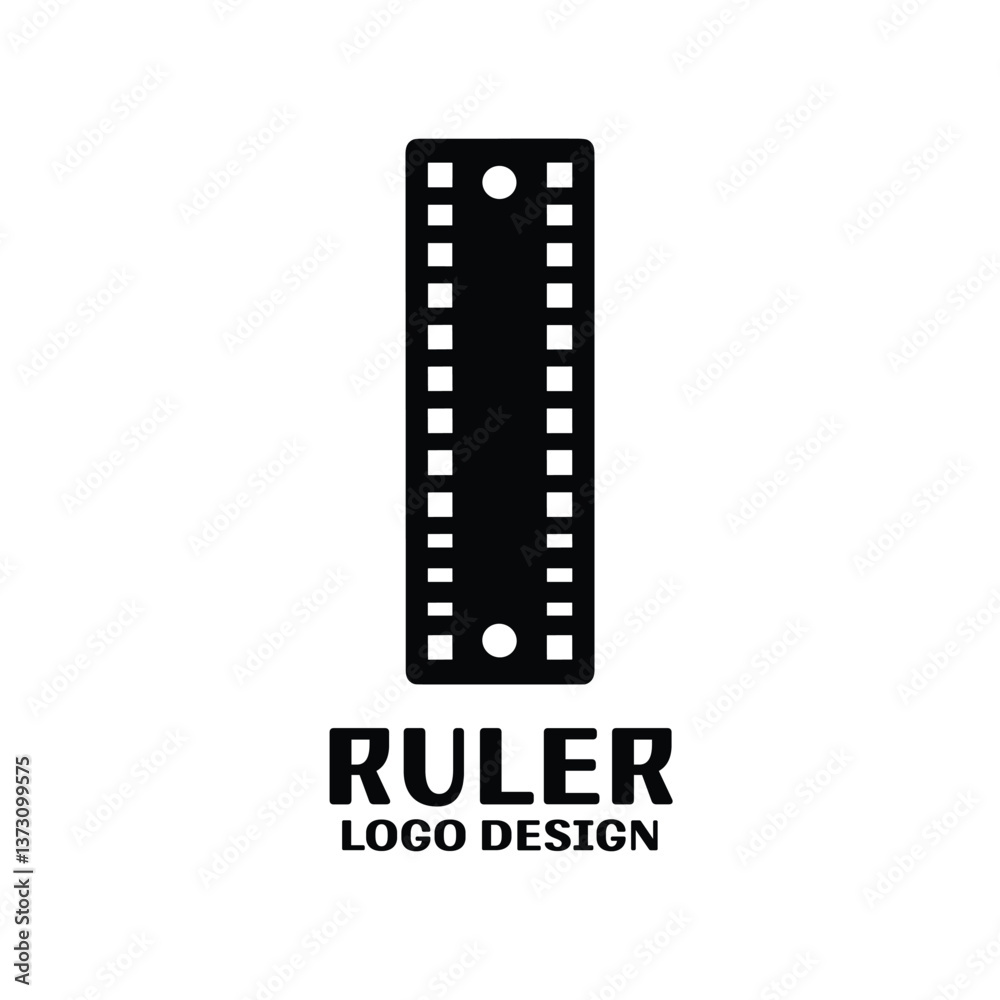 Ruler Vector Logo Design Ruler Vector Logo Design