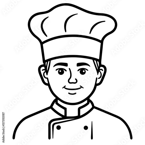 vector illustration of a chef