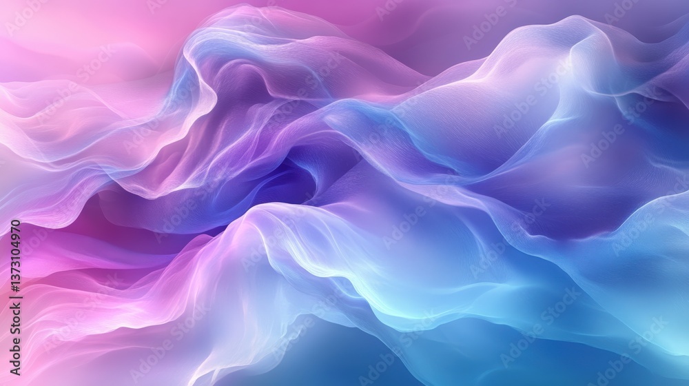 Fototapeta premium Ethereal Swirls of Soft Pastel Colors in Fluid Motion
