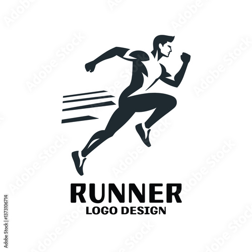 Runner Vector Logo Design