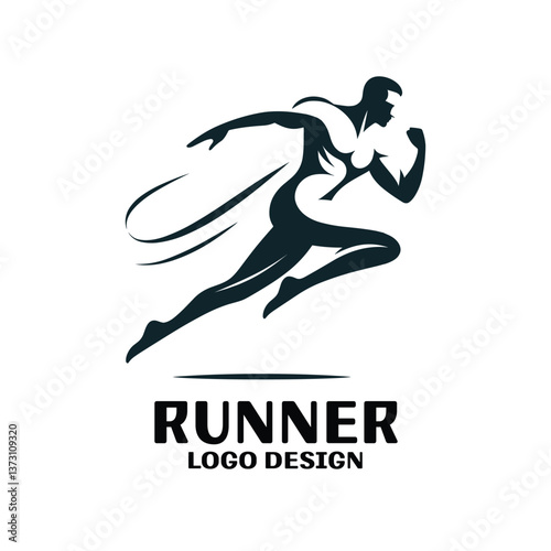 Runner Vector Logo Design