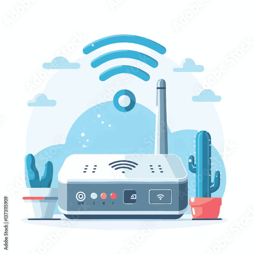 Adobe Illustrator Artworktechnology, wireless, network, internet, access, connection, digital, wifi, point, web, router, connect, icon, device, signal, communication, background, equipment, modern, sm