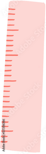 vector drawing of a ruler