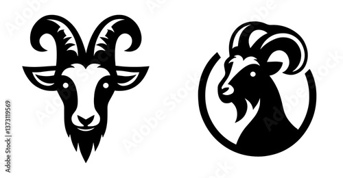 Goat Head Logo Designs