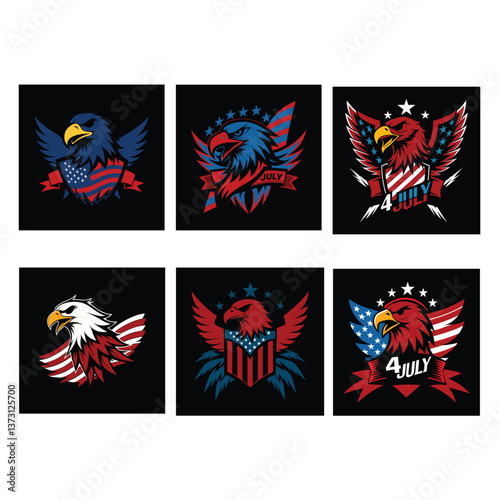 United States Independence Day vector illustration.