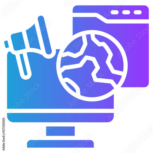 Google Ads glyph gradient icon