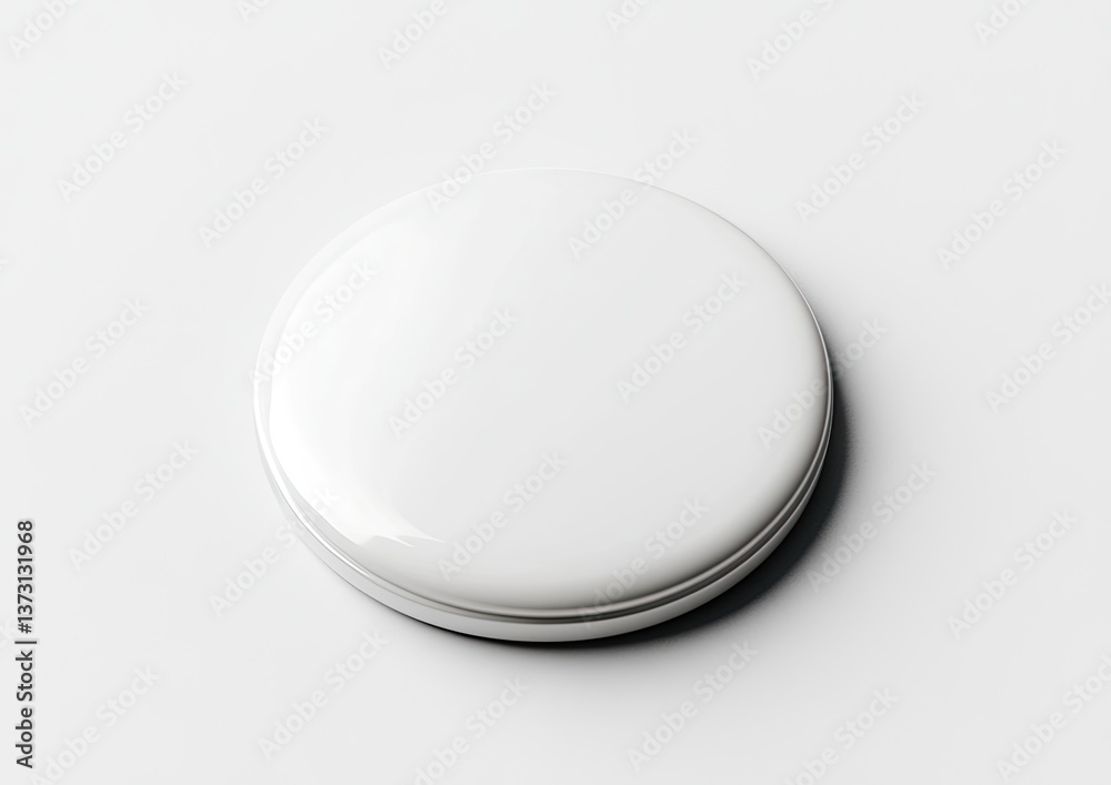 Blank round white object Blank round white object