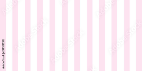 Simple stripe pattern with abstract, vertical pink white lines, retro, art, design for decoration, wrapping paper, print, fabric or textile, modern texture, vector illustration