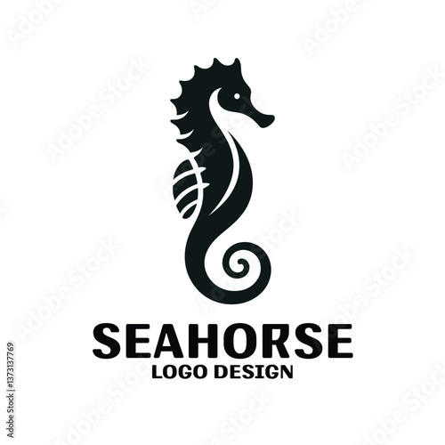 Seahorse Vector Logo Design