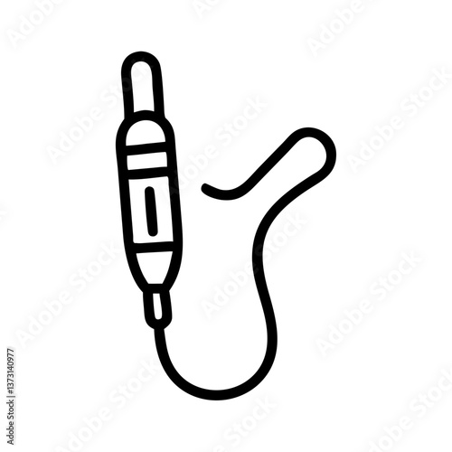 Catheter Icon Illustration in Simple Style  