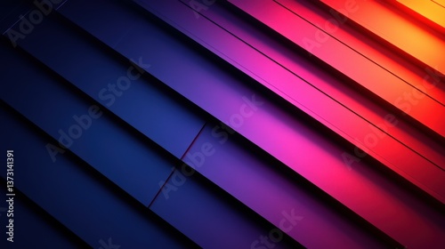 Vibrant Colorful Stripes with Gradient Effects for Abstract Backgrounds