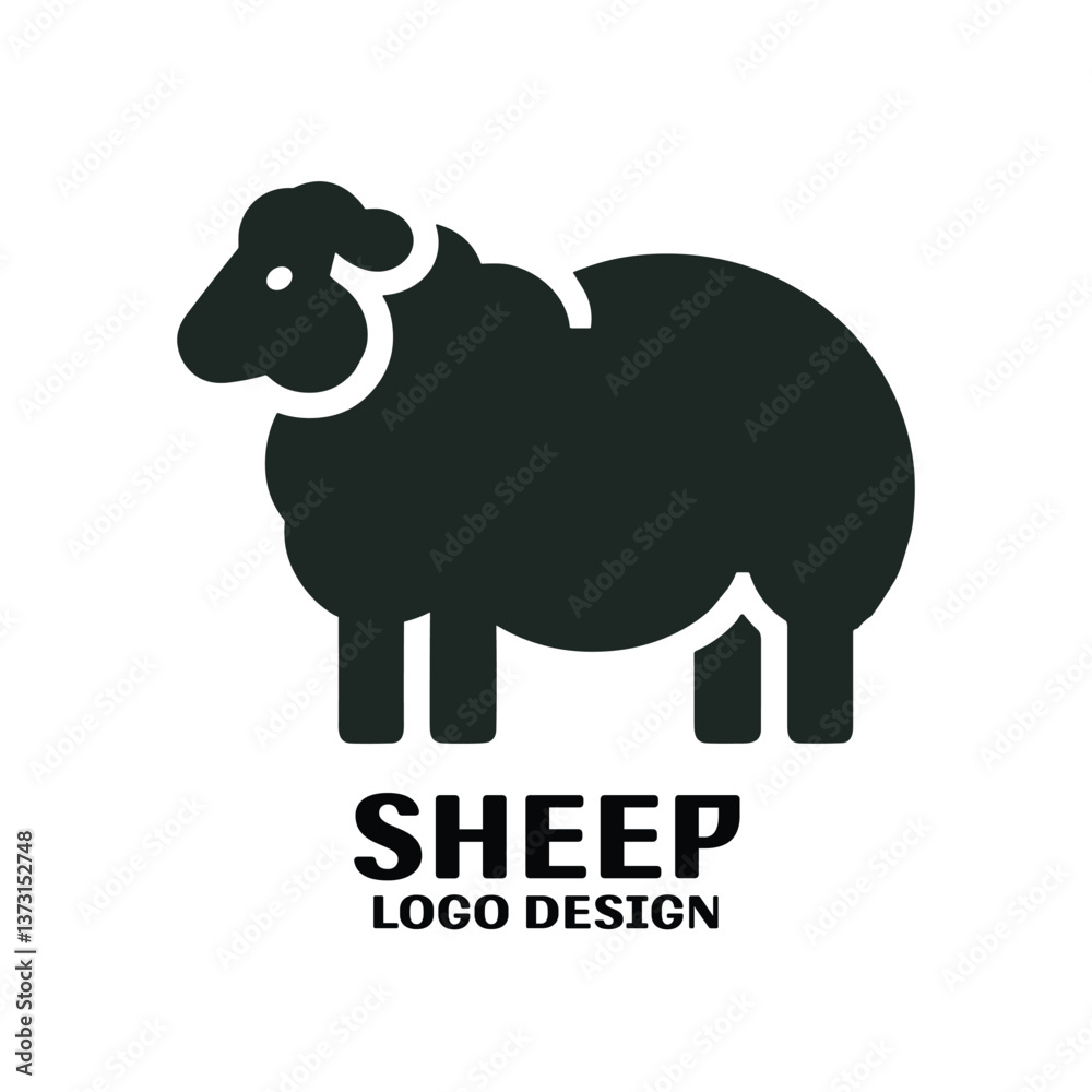 Obraz premium Sheep Vector Logo Design