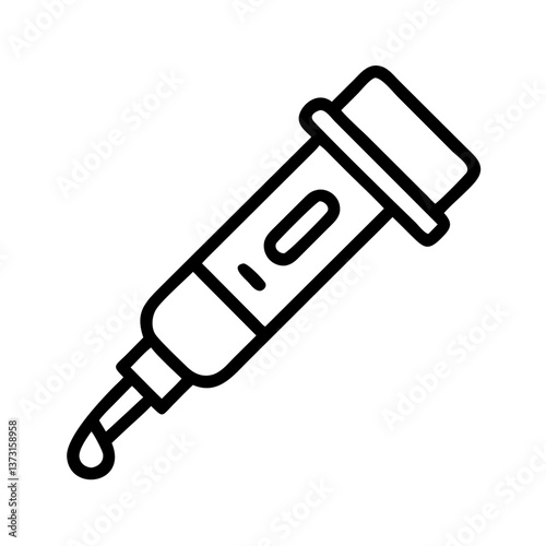 Medical Epinephrine Injector Illustration  