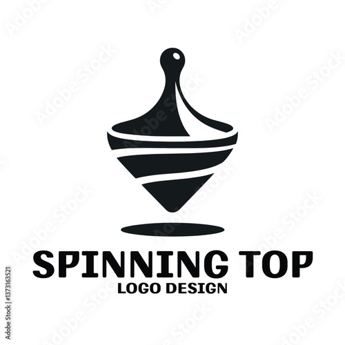 Spinning Top Vector Logo Design