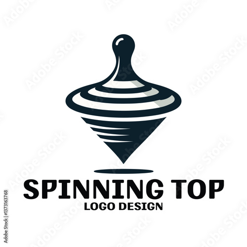 Spinning Top Vector Logo Design