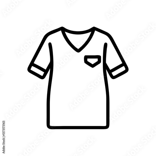 Patient Gown Icon in Simple Outline Style  