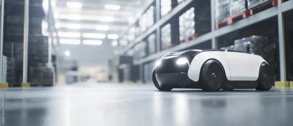 Engineers designing AI powered robotic delivery systems, high-tech warehouse with real-time product data and autonomous delivery robots, High-tech style Engineers designing AI powered robotic delivery systems, high-tech warehouse with real-time product data and autonomous delivery robots, High-tech style