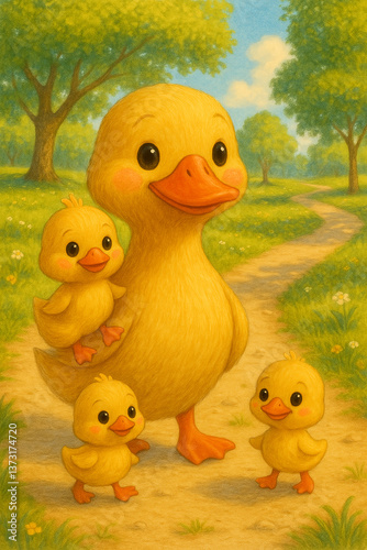 duck and ducklings
