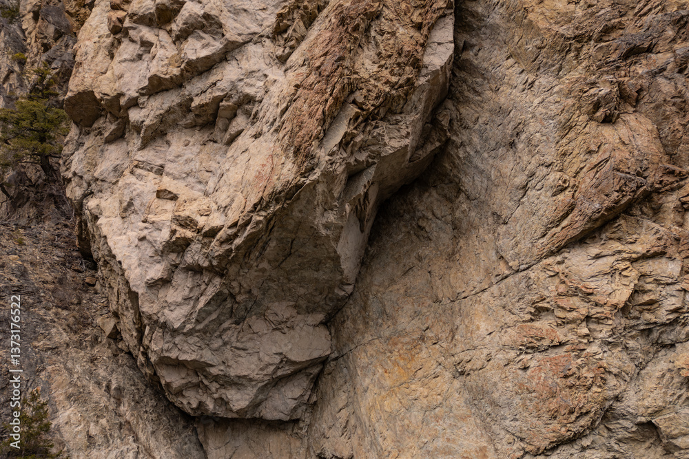 Natural Rock Formation in a Canyon Landscape, BC, Canada Natural Rock Formation in a Canyon Landscape, BC, Canada