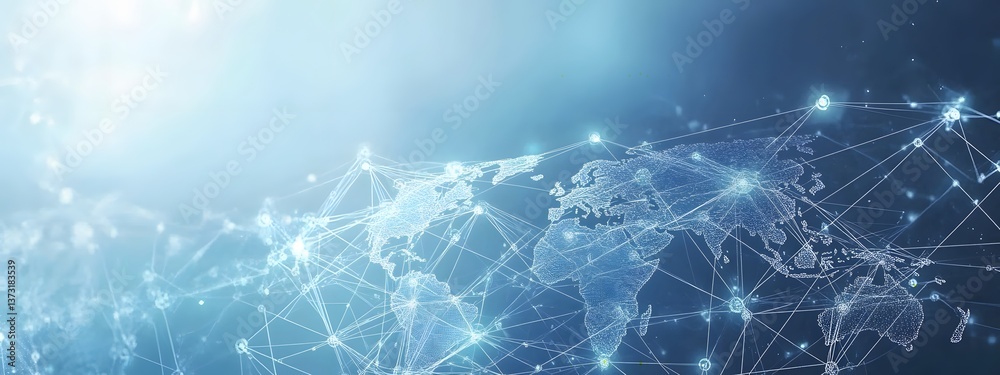 A light blue background with a digital world map and global network connections, representing the concept of international business or connectivity,
A light blue background with a digital world map and global network connections, representing the concept of international business or connectivity,