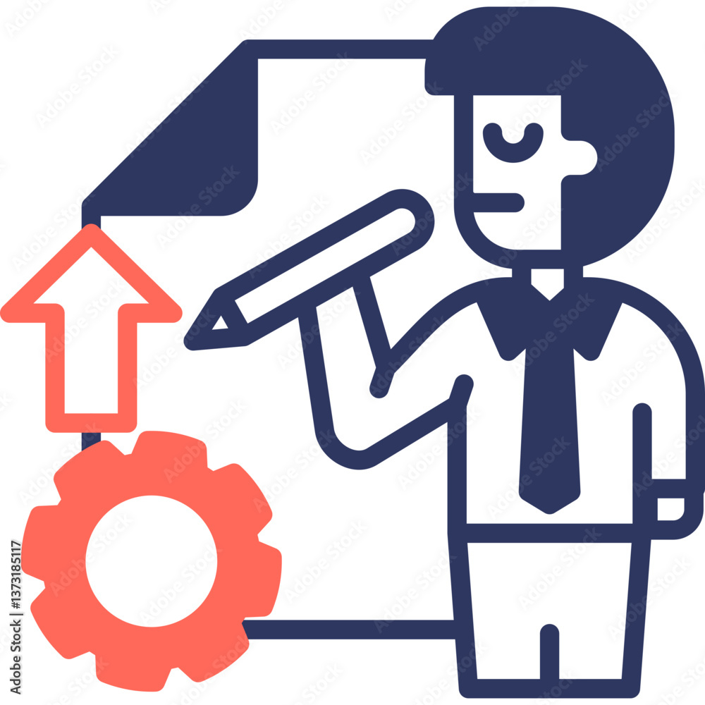 Management Skills mixed color icon Management Skills mixed color icon