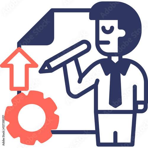 Management Skills mixed color icon