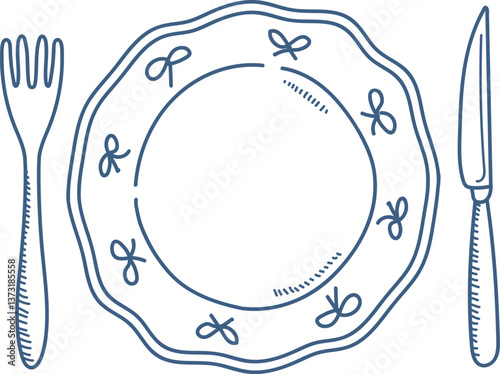 Elegant Table Setting with Cutlery
