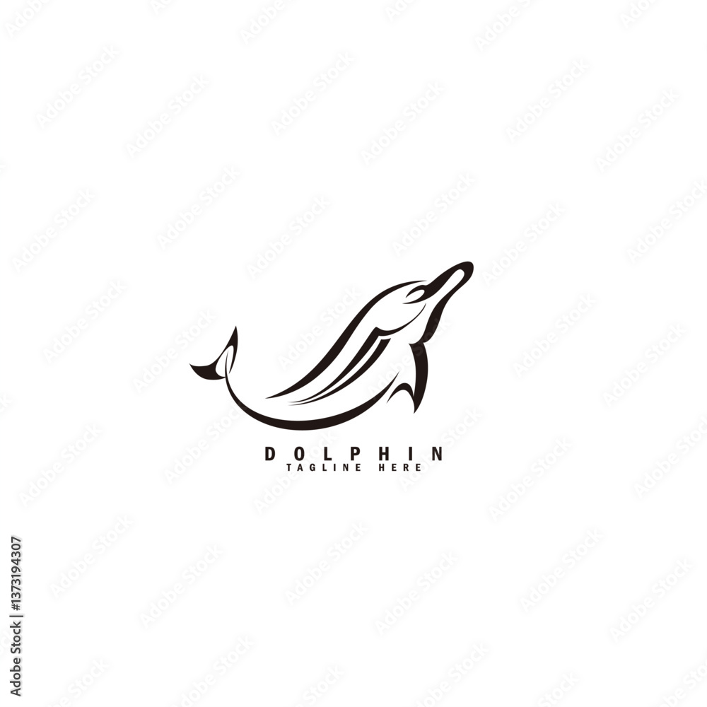 Abstract Dolphin Logo Abstract Dolphin Logo