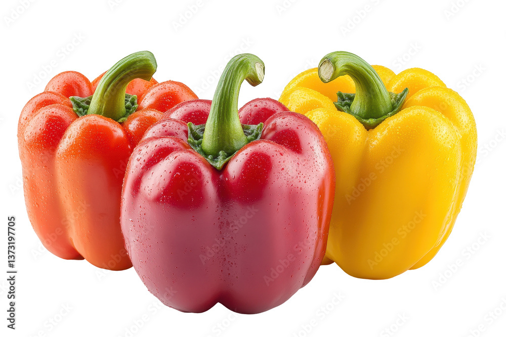 Red bell pepper on a transparent background ready for culinary use in fresh salads, stir-fries, or as a vibrant addition to various dishes Red bell pepper on a transparent background ready for culinary use in fresh salads, stir-fries, or as a vibrant addition to various dishes