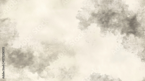 
A soft, organic watercolor texture in grayscale, featuring gentle, cloud-like gradients and natural pigment diffusion