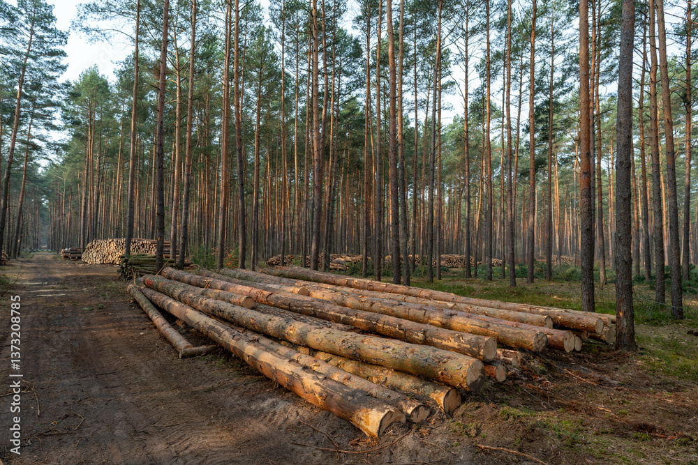 Gospodarka leśna, pozyskiwanie drewna w Lasach Państwowych