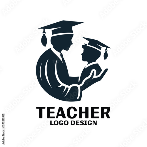 Teacher Vector Logo Design