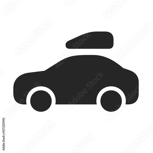 Filled Car Roof Cargo Carrier