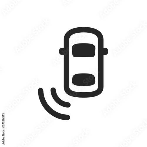 Car Rear Left Radiowaves