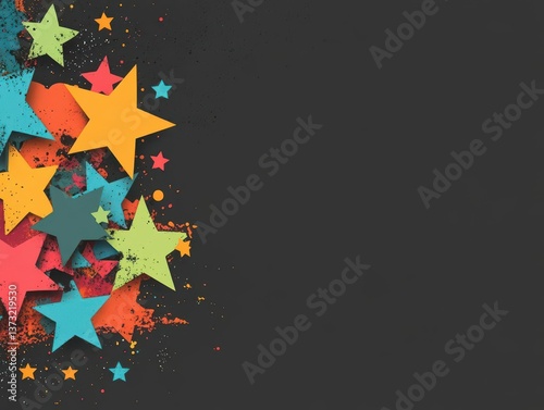 Black Fryday stars Super sale illustration Vector
