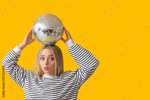 Beautiful young woman with ...